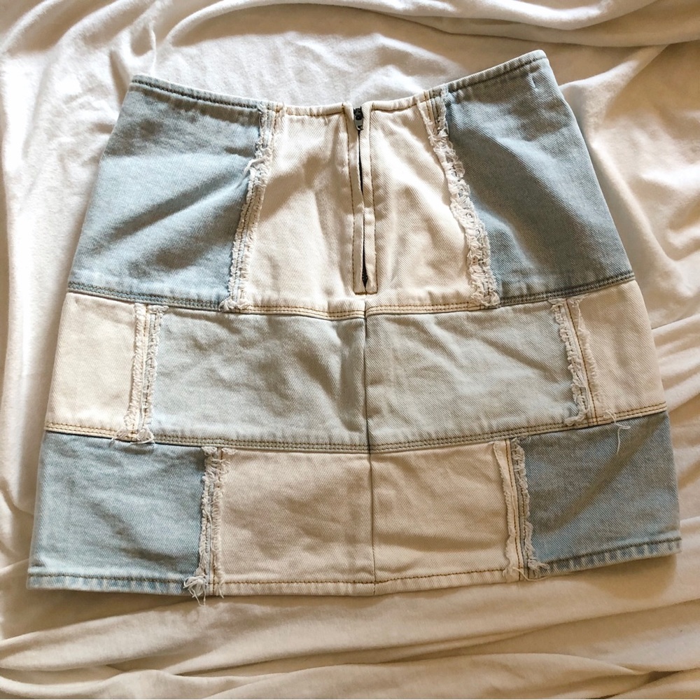🤍 Pacsun Patchwork Denim Skirt 🤍
